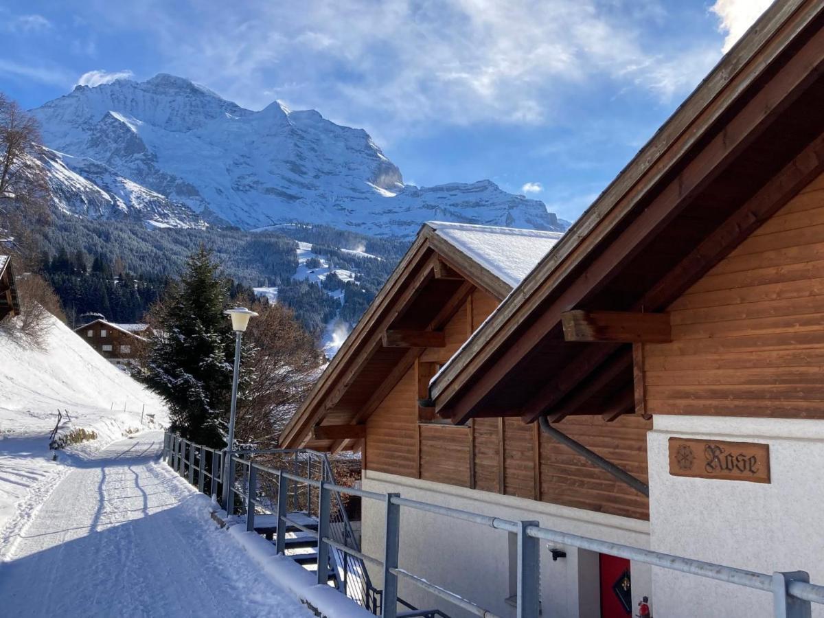 Apartment Rose Studio Y By Interhome Wengen Bagian luar foto