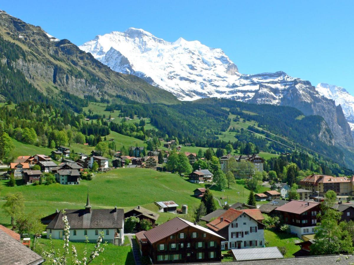 Apartment Rose Studio Y By Interhome Wengen Bagian luar foto