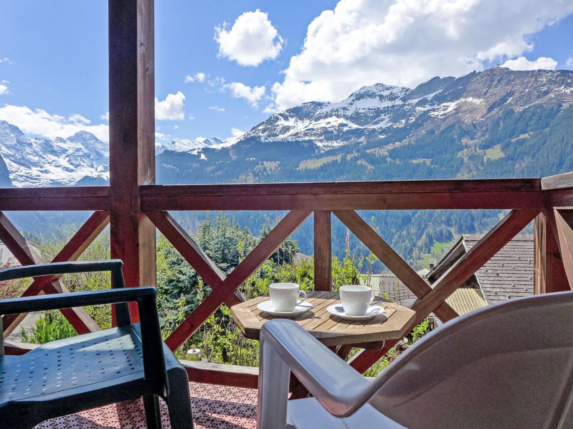 Apartment Rose Studio Y By Interhome Wengen Bagian luar foto