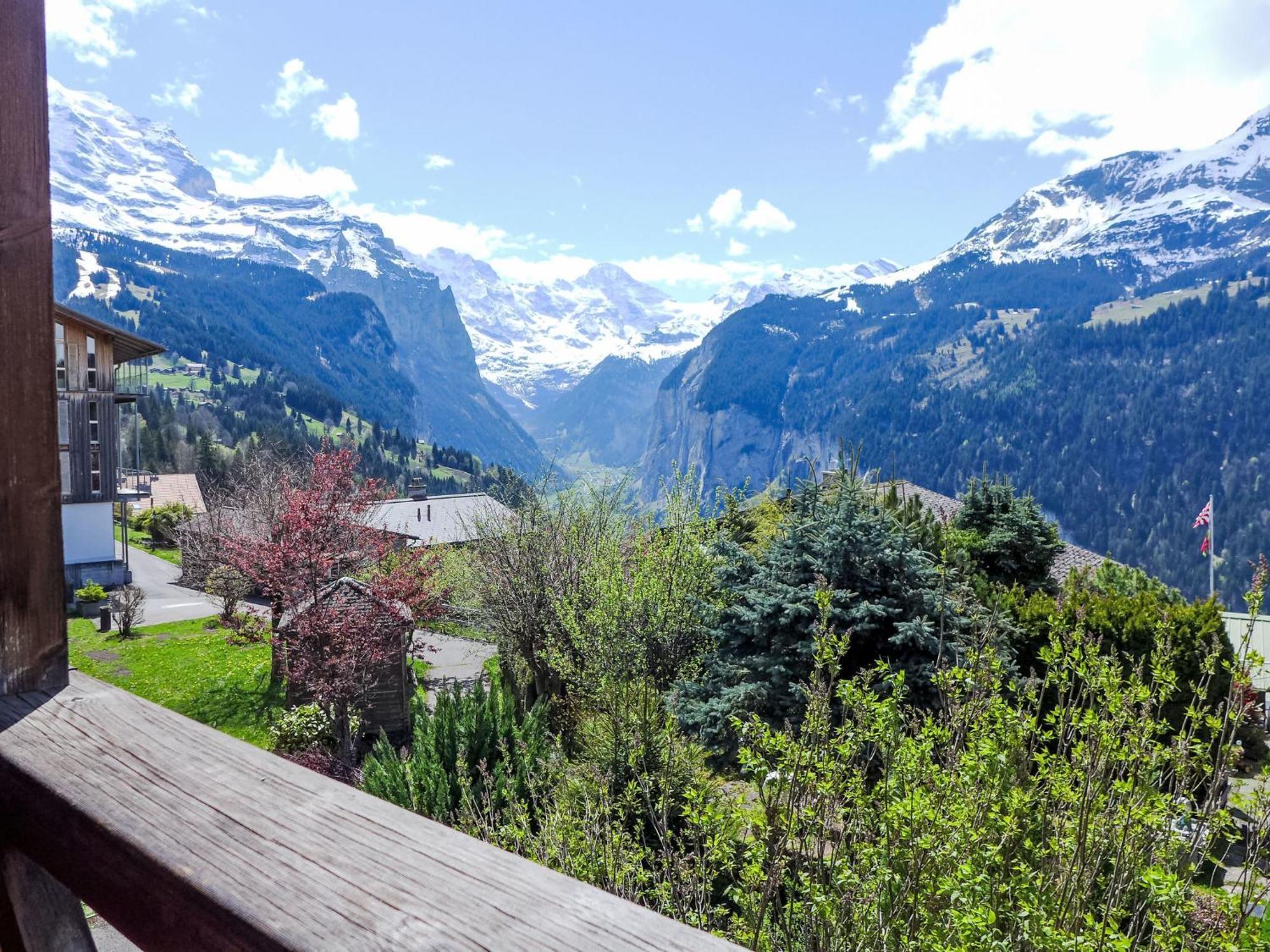 Apartment Rose Studio Y By Interhome Wengen Bagian luar foto