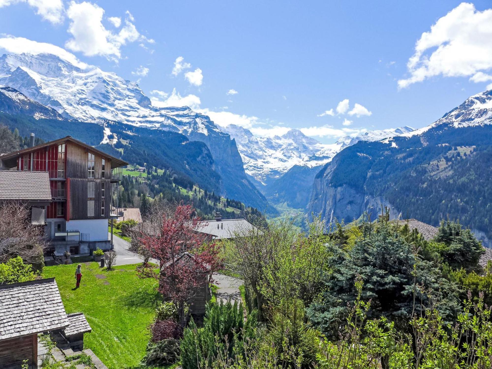 Apartment Rose Studio Y By Interhome Wengen Bagian luar foto