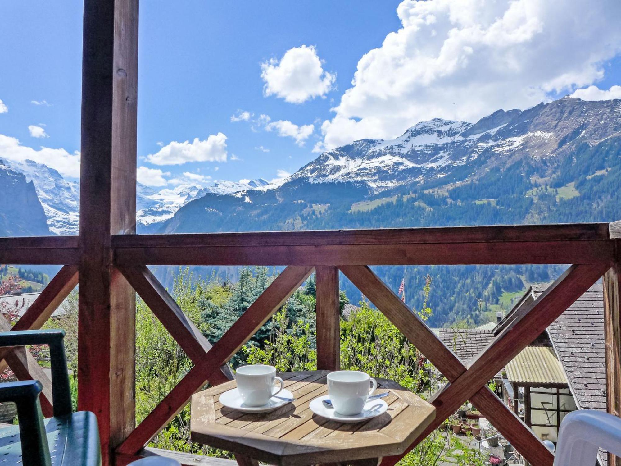 Apartment Rose Studio Y By Interhome Wengen Bagian luar foto